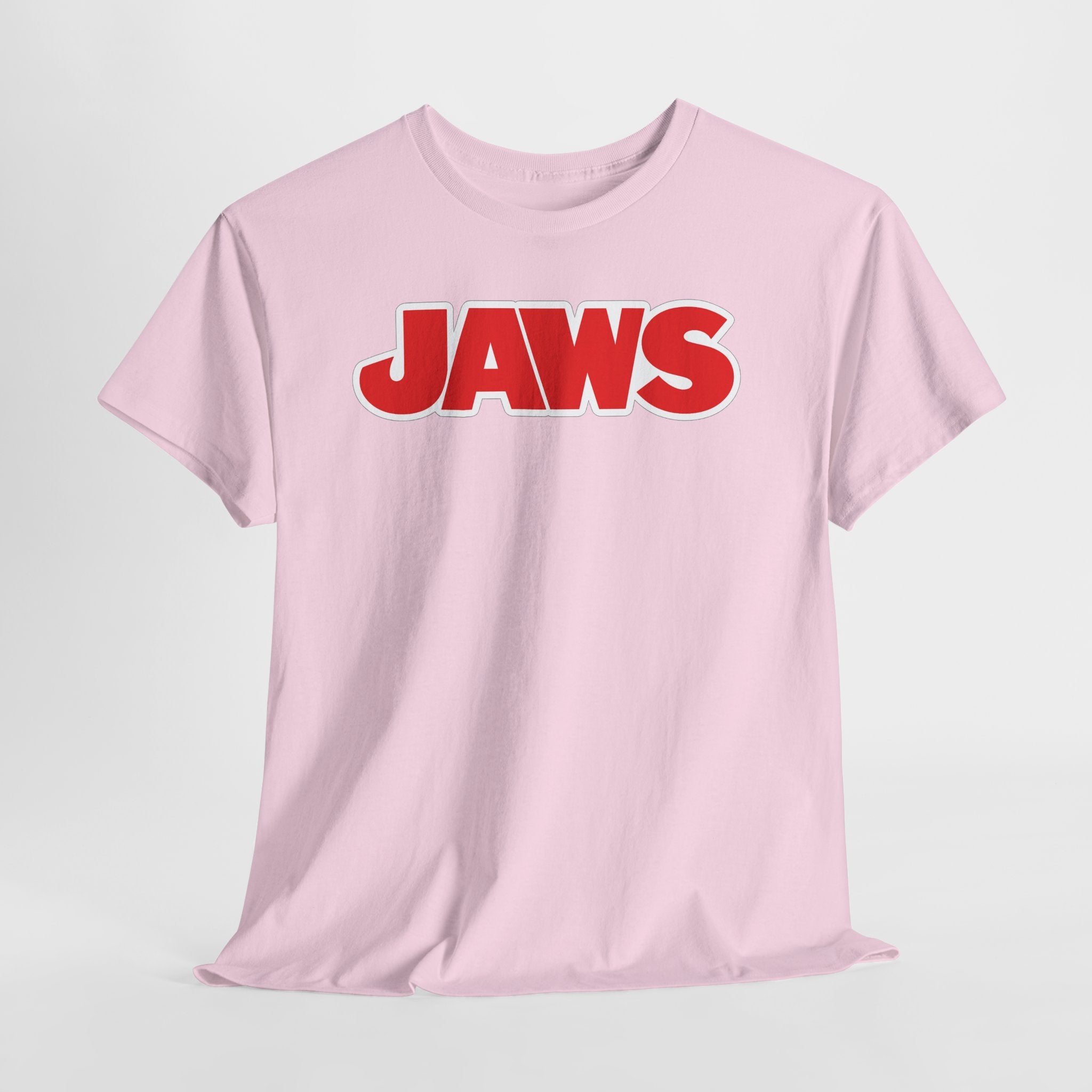 Jaws Logo Tee — Retro Red Movie Graphic T‑Shirt