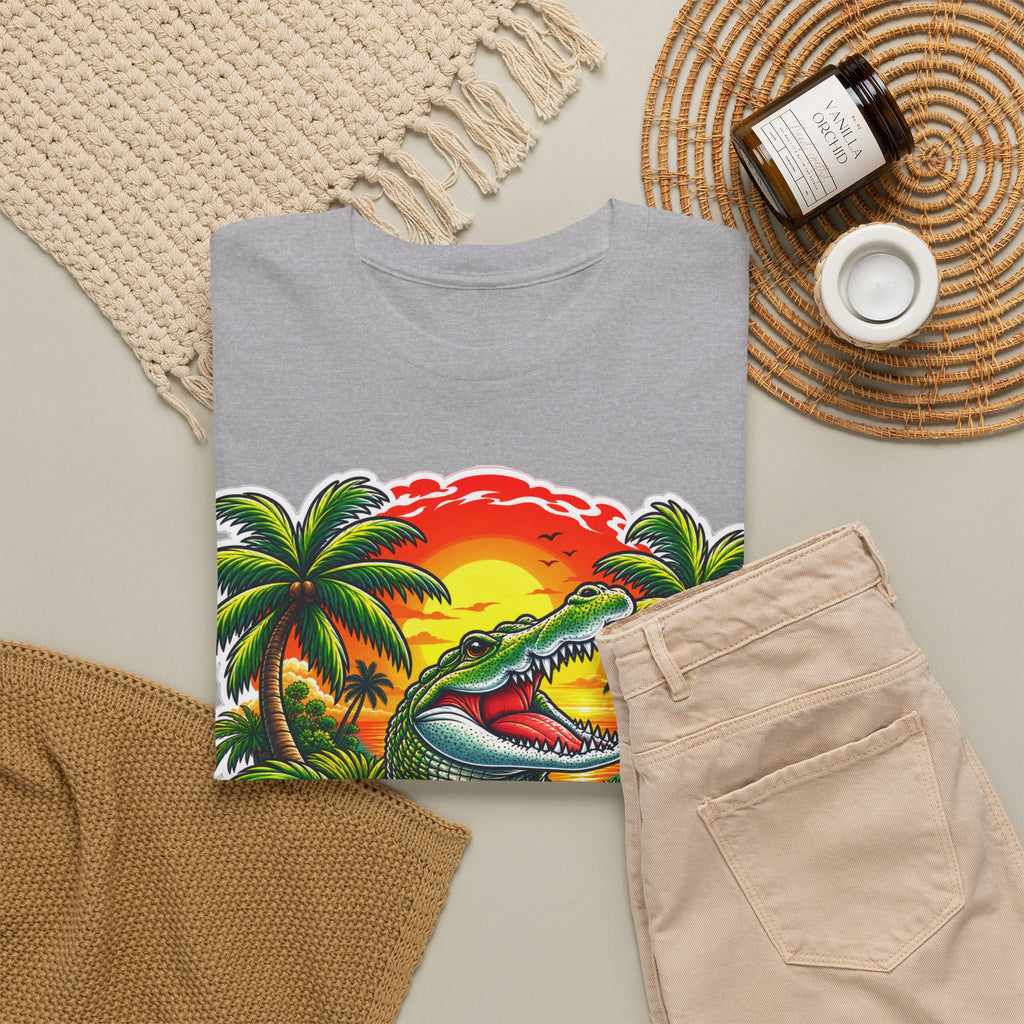 Florida Gator Sunset T-Shirt — Tropical Palm Beach Vacation Tee
