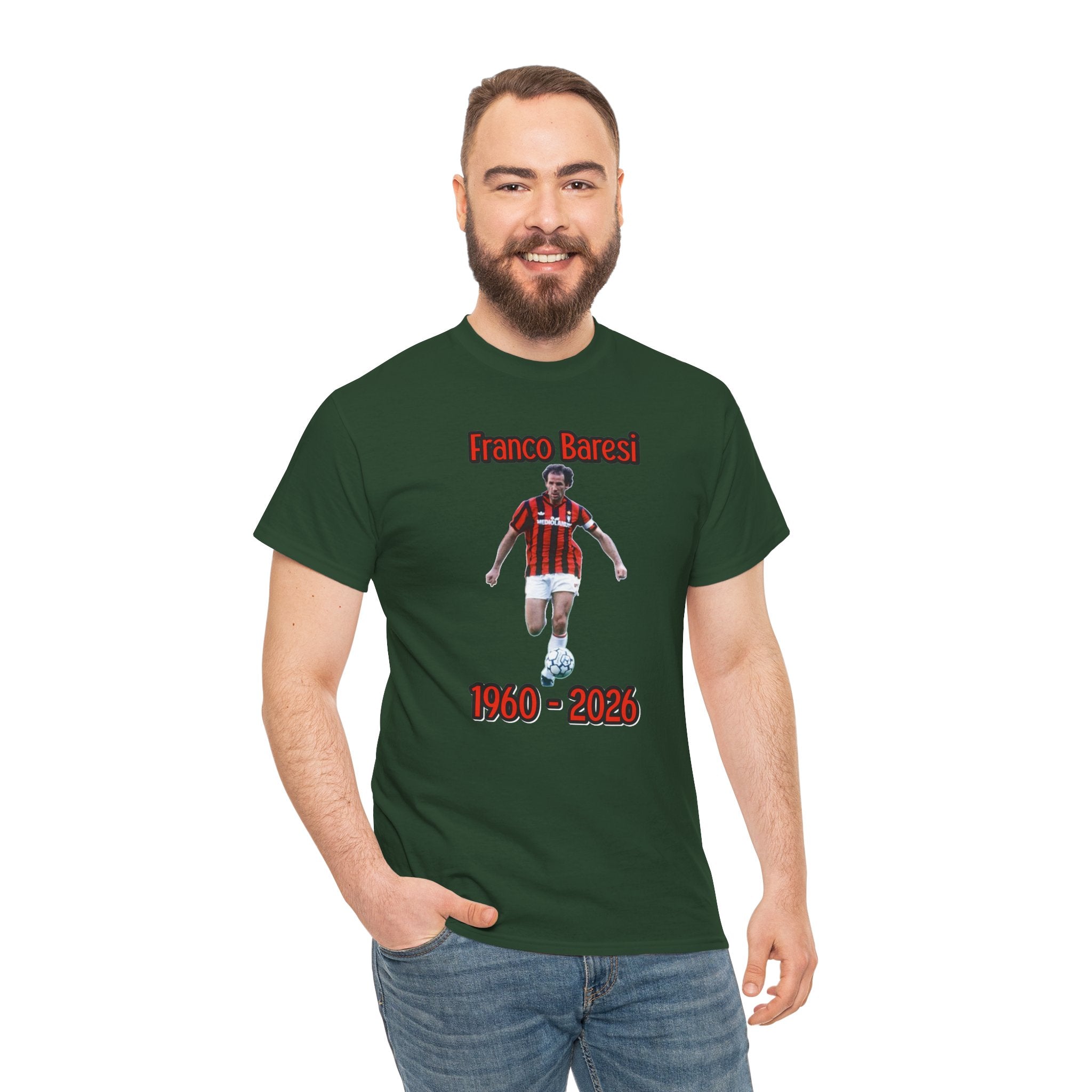 Franco Baresi 1960–2023 Memorial Soccer Tribute Tee