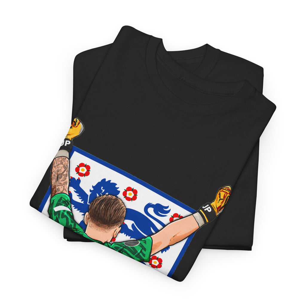 Pickford England Number 1 Goalkeeper Graphic Tee — Victory Pose Jersey Design