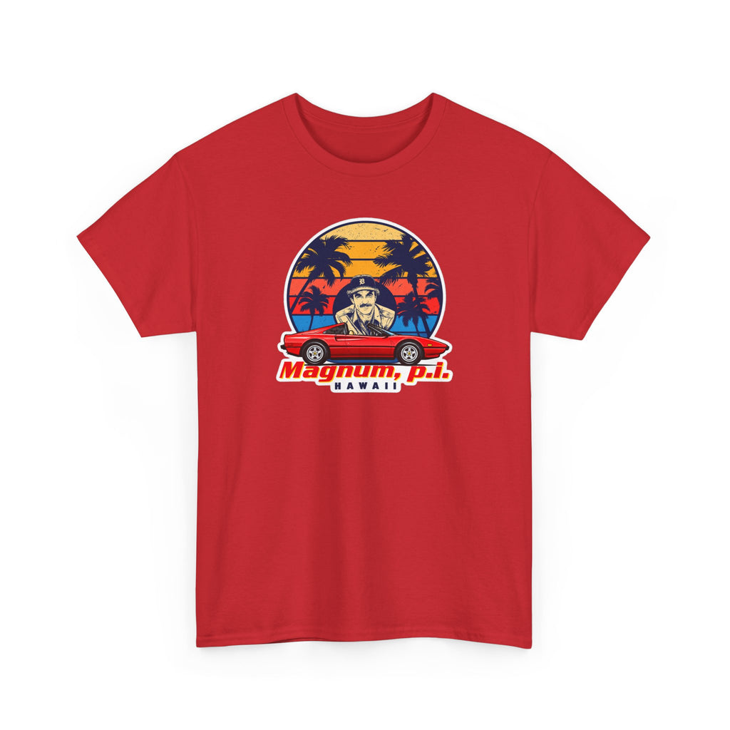 Magnum P.I. Hawaii Retro Sunset Cotton T-Shirt / Tee