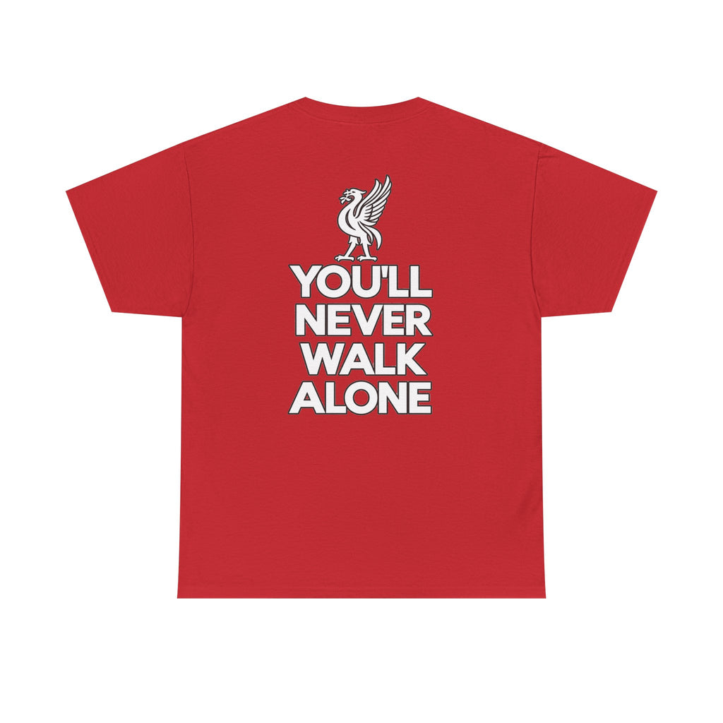 You'll Never Walk Alone T‑Shirt — Liverpool FC Crest Cotton Tee