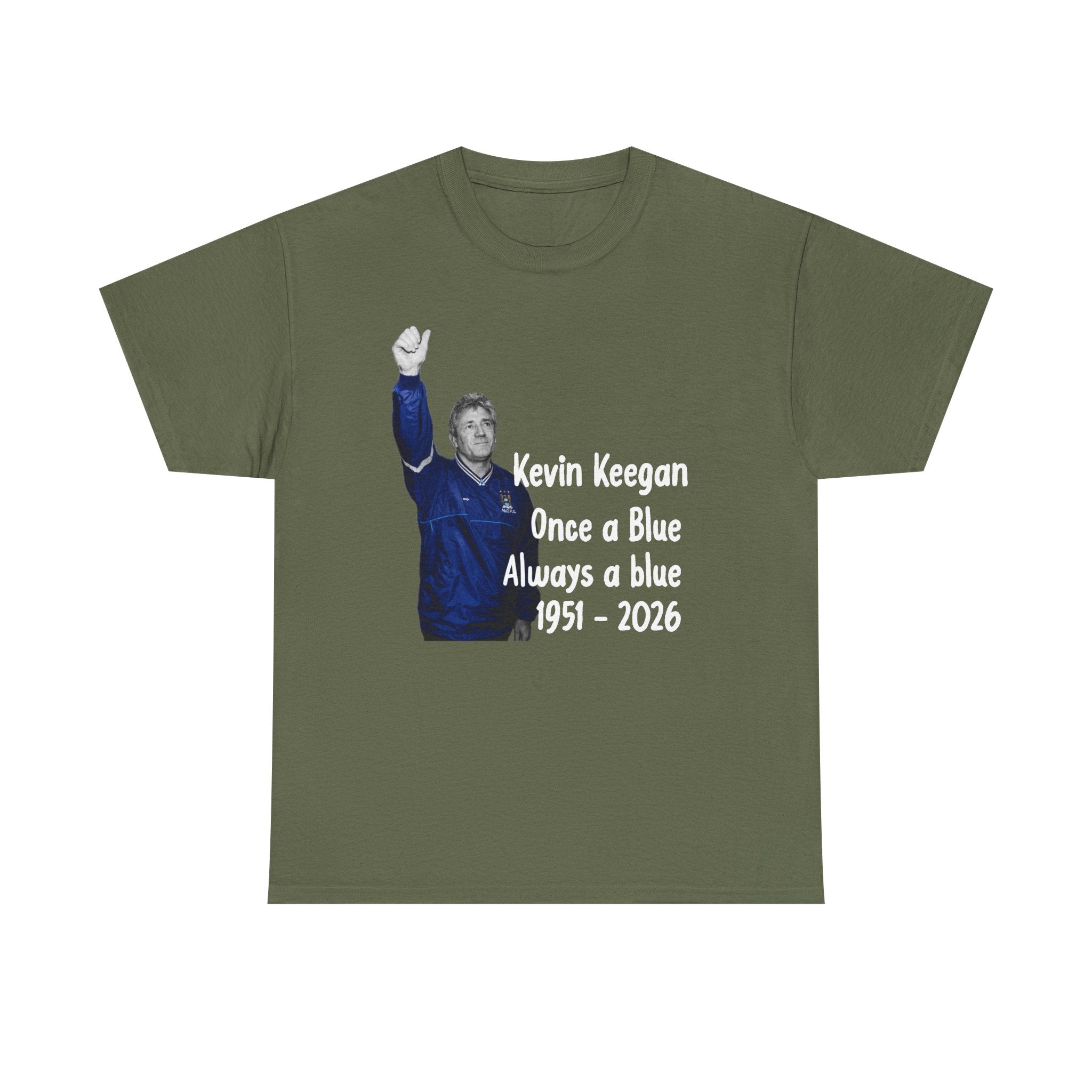 Kevin Keegan Tribute T-Shirt – "Once a Blue Always a Blue 1951–2026"