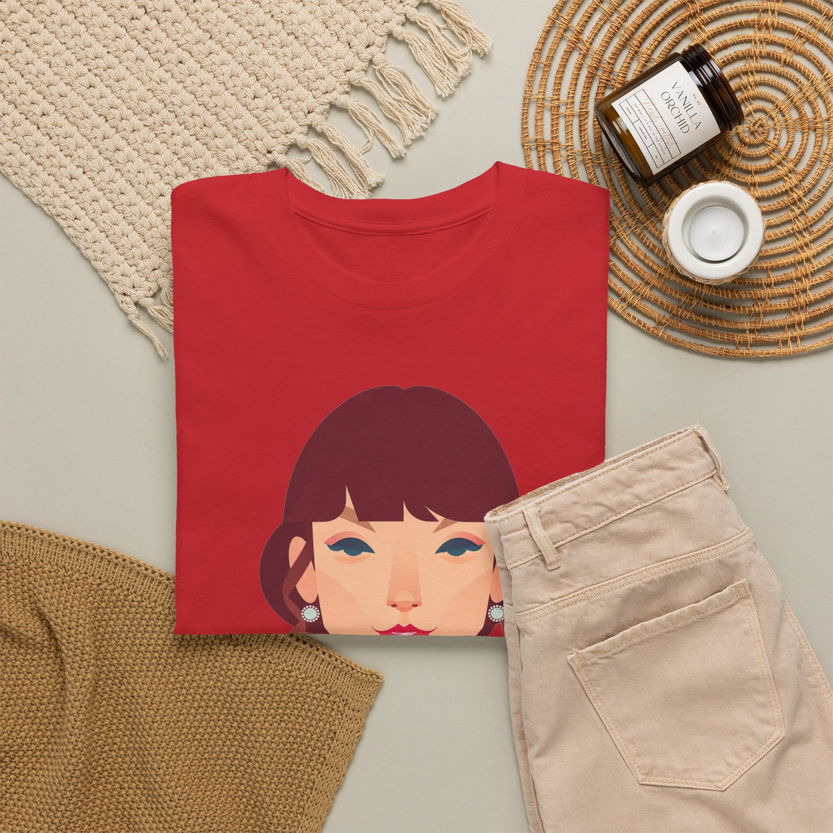 T Swift Illustration Cotton T-Shirt