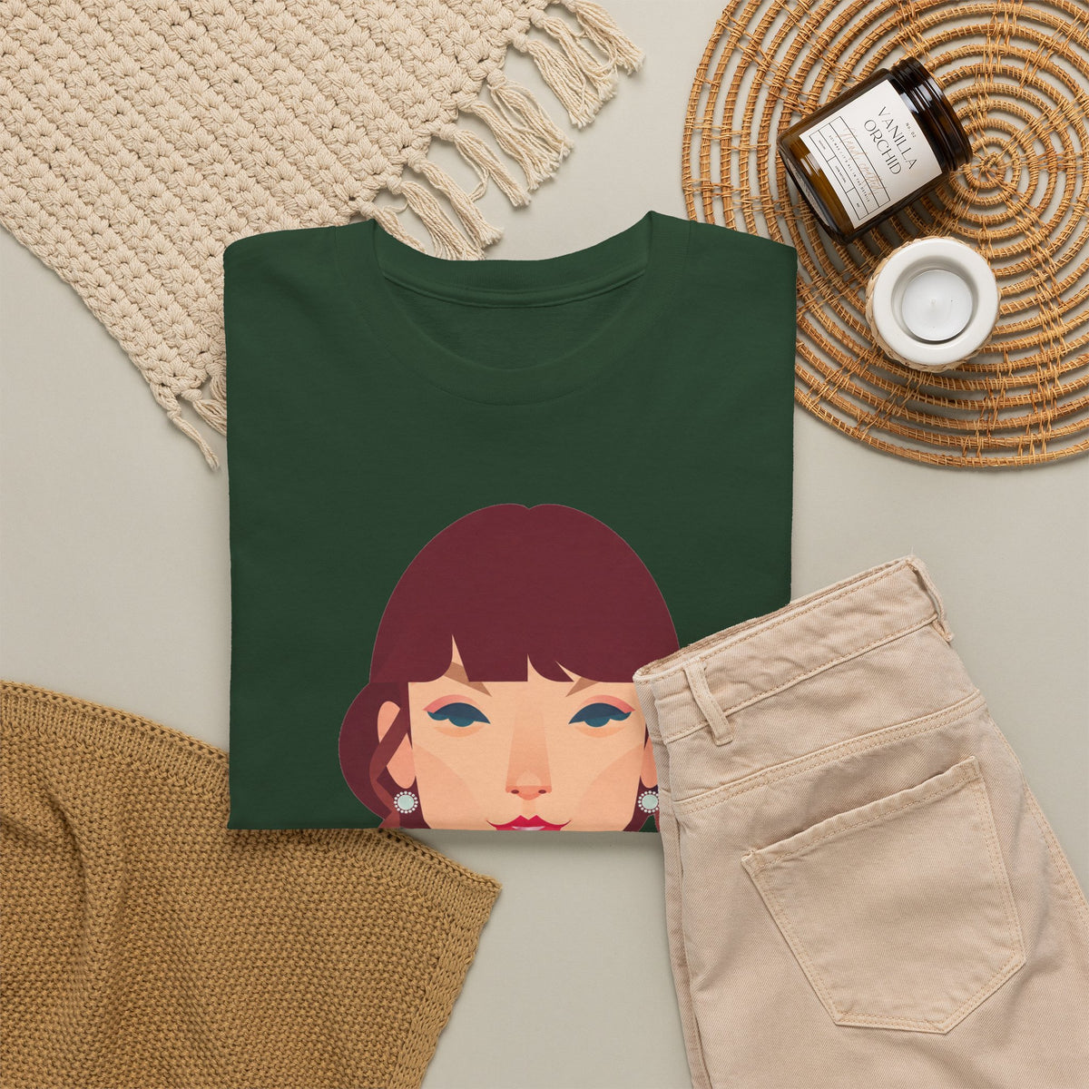 T Swift Illustration Cotton T-Shirt