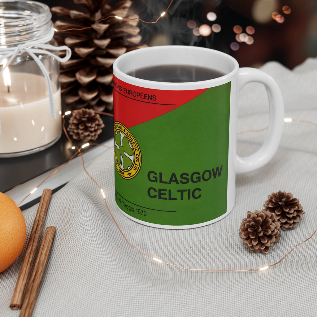 1970 European Cup Final Programme Cover Inspired Ceramic Coffee Mug — 11oz & 15oz