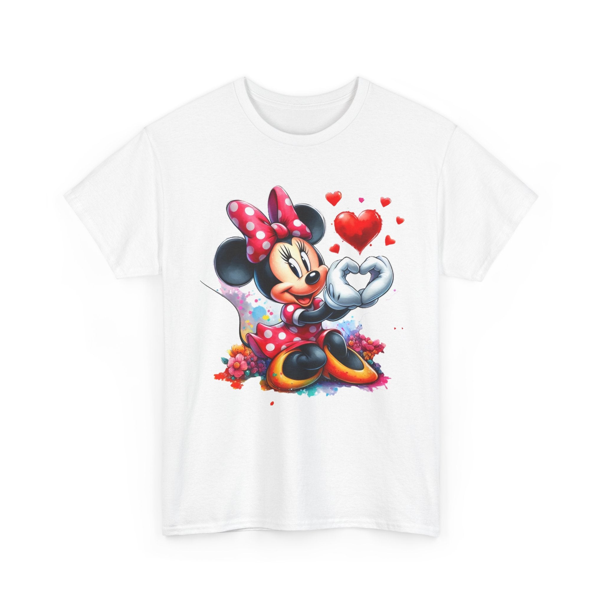 Minnie Mouse Heart Tee — Cute Valentine’s Graphic T-Shirt