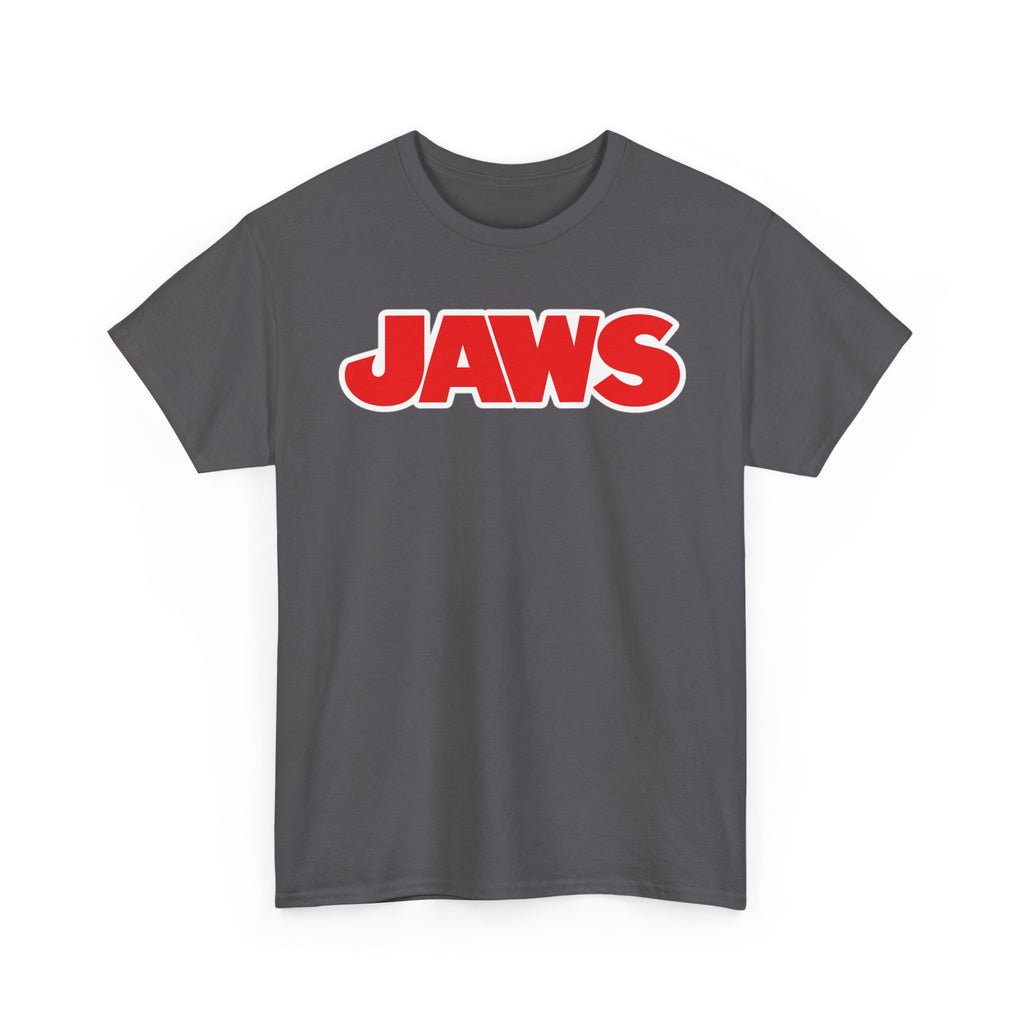 Jaws Logo Tee — Retro Red Movie Graphic T‑Shirt