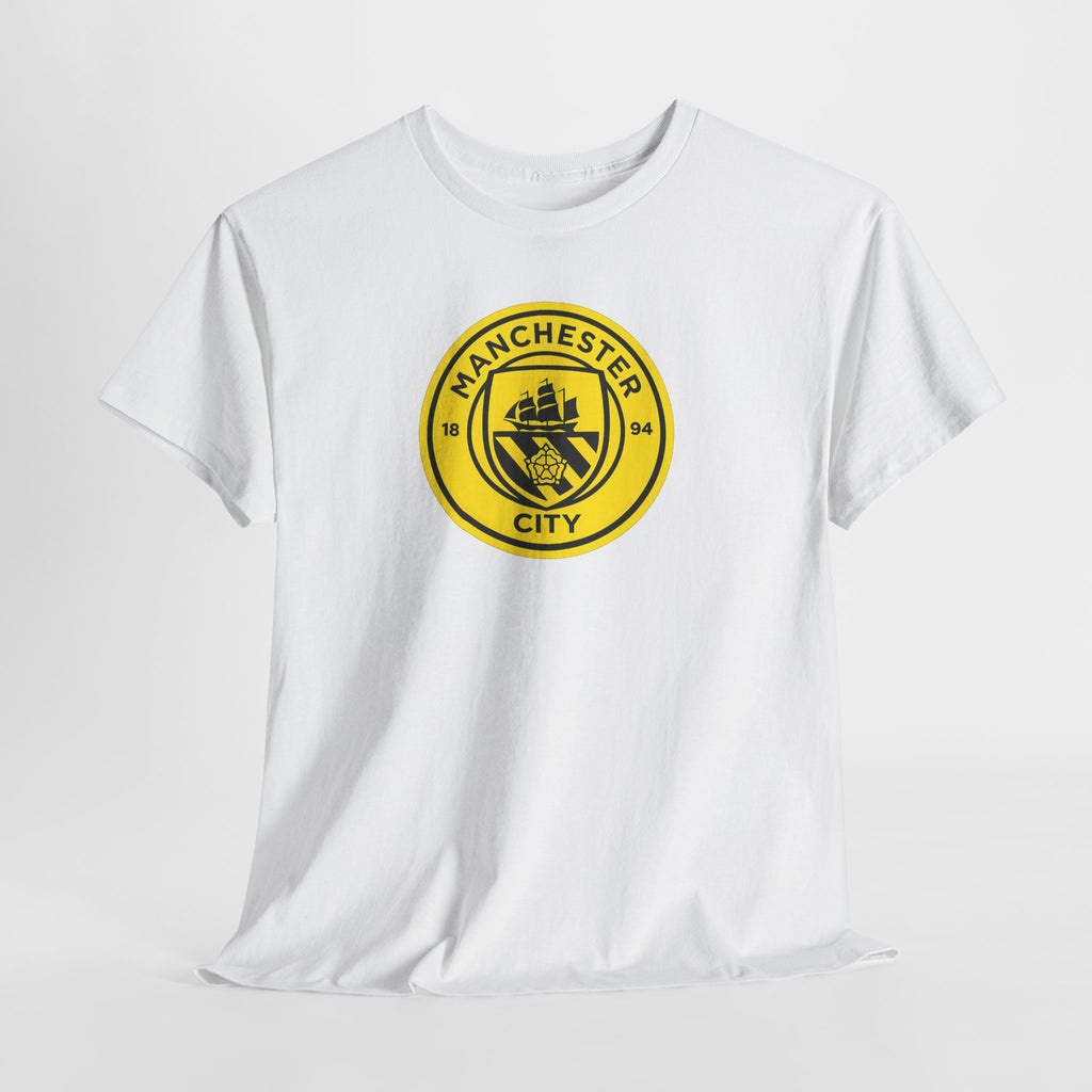 Manchester City Yellow Crest T-Shirt