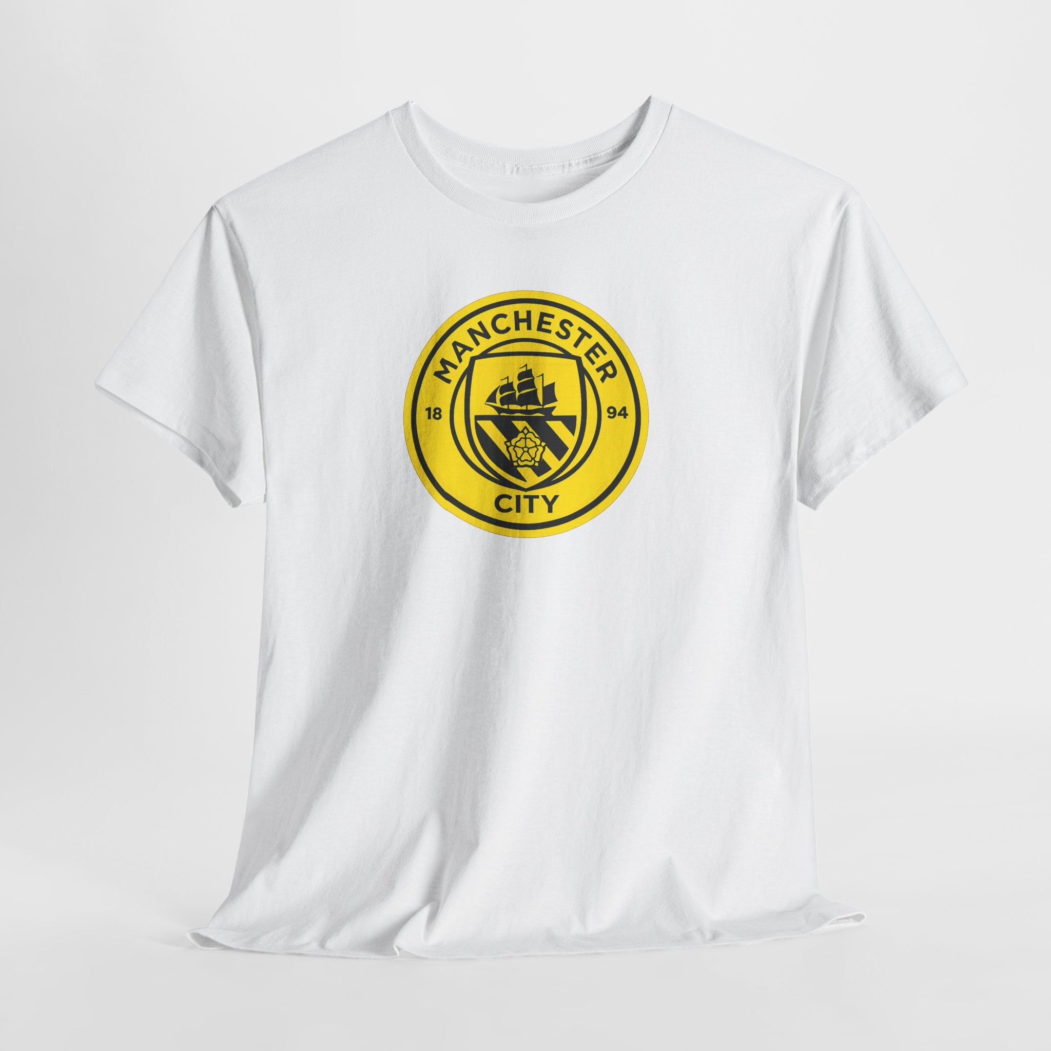 Manchester City Yellow Crest T-Shirt
