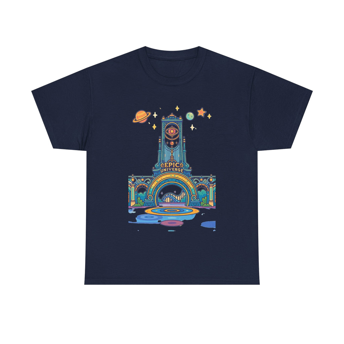 Universal Studios Family Vacation T-Shirt — Retro Space Theater Graphic Tee