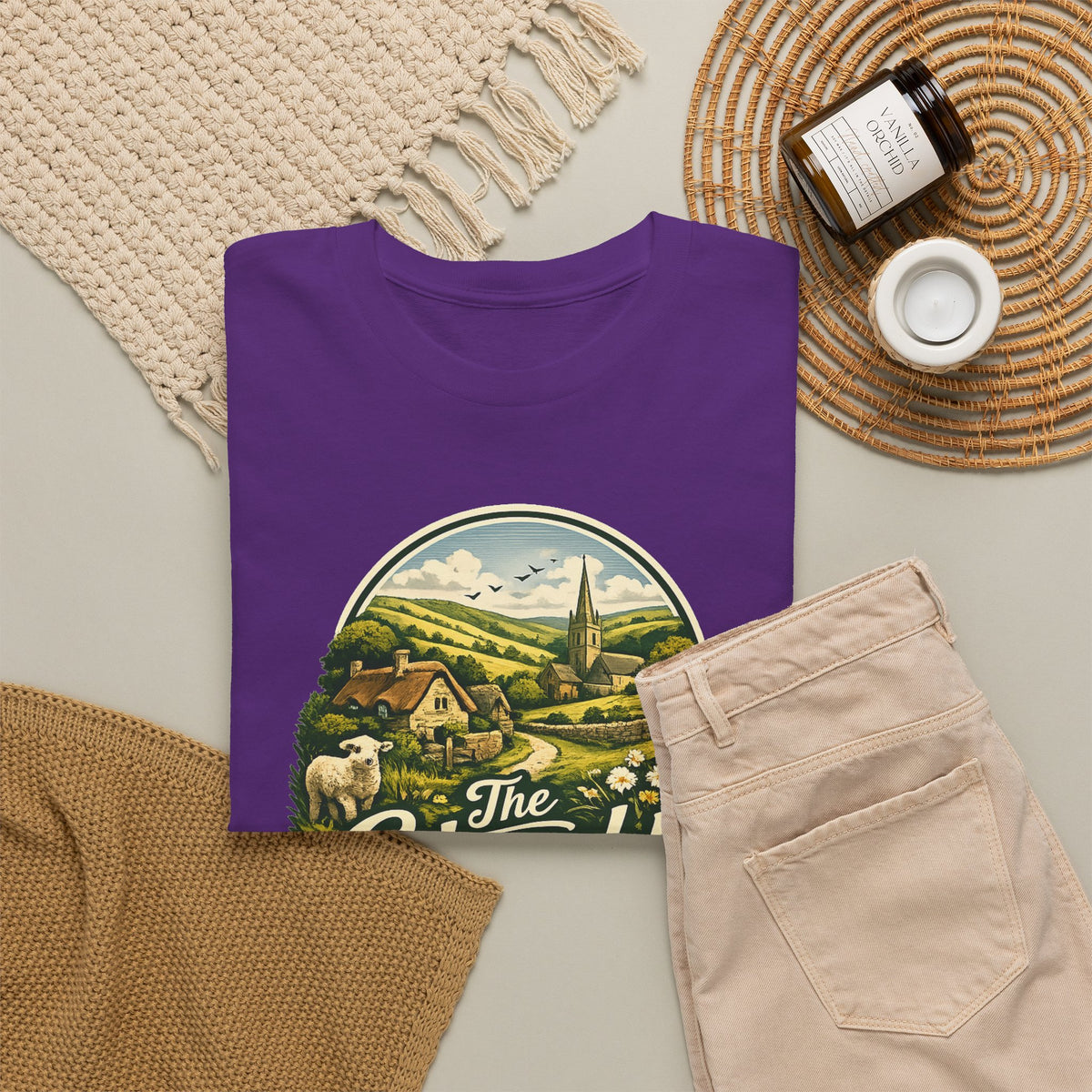 Cotswolds Vintage Landscape T‑Shirt — The Cotswolds Countryside Tee