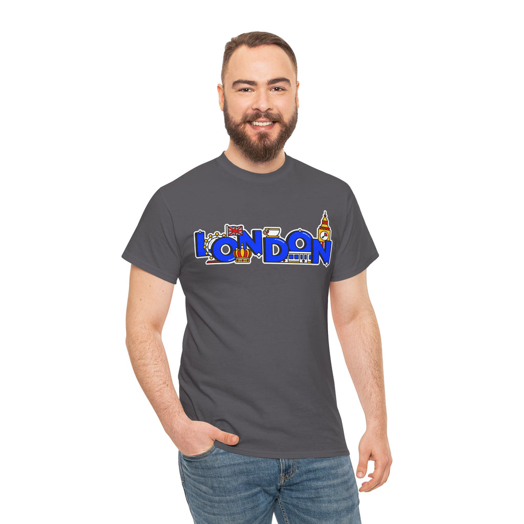 London Cityscape Tee — Illustrated London Landmarks Shirt