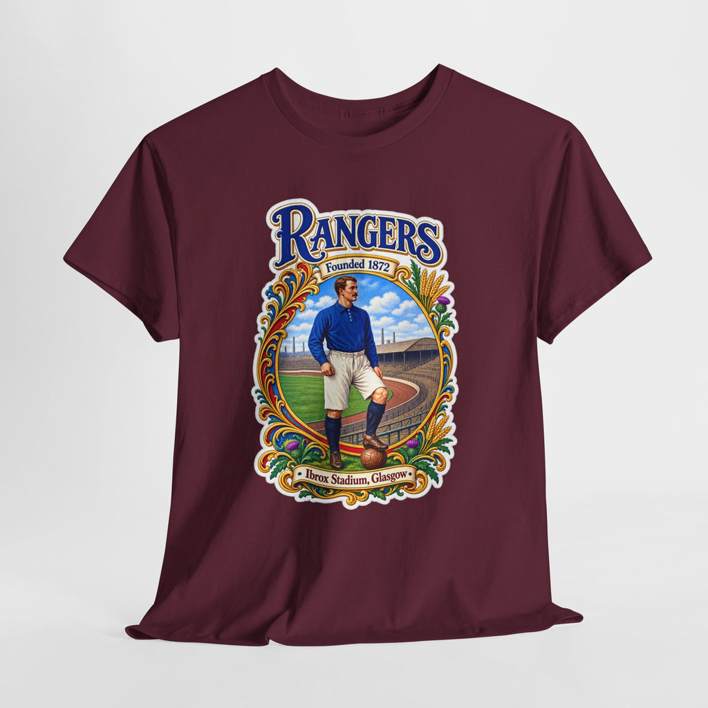 Rangers Retro Player Field Graphic Cotton T-Shirt