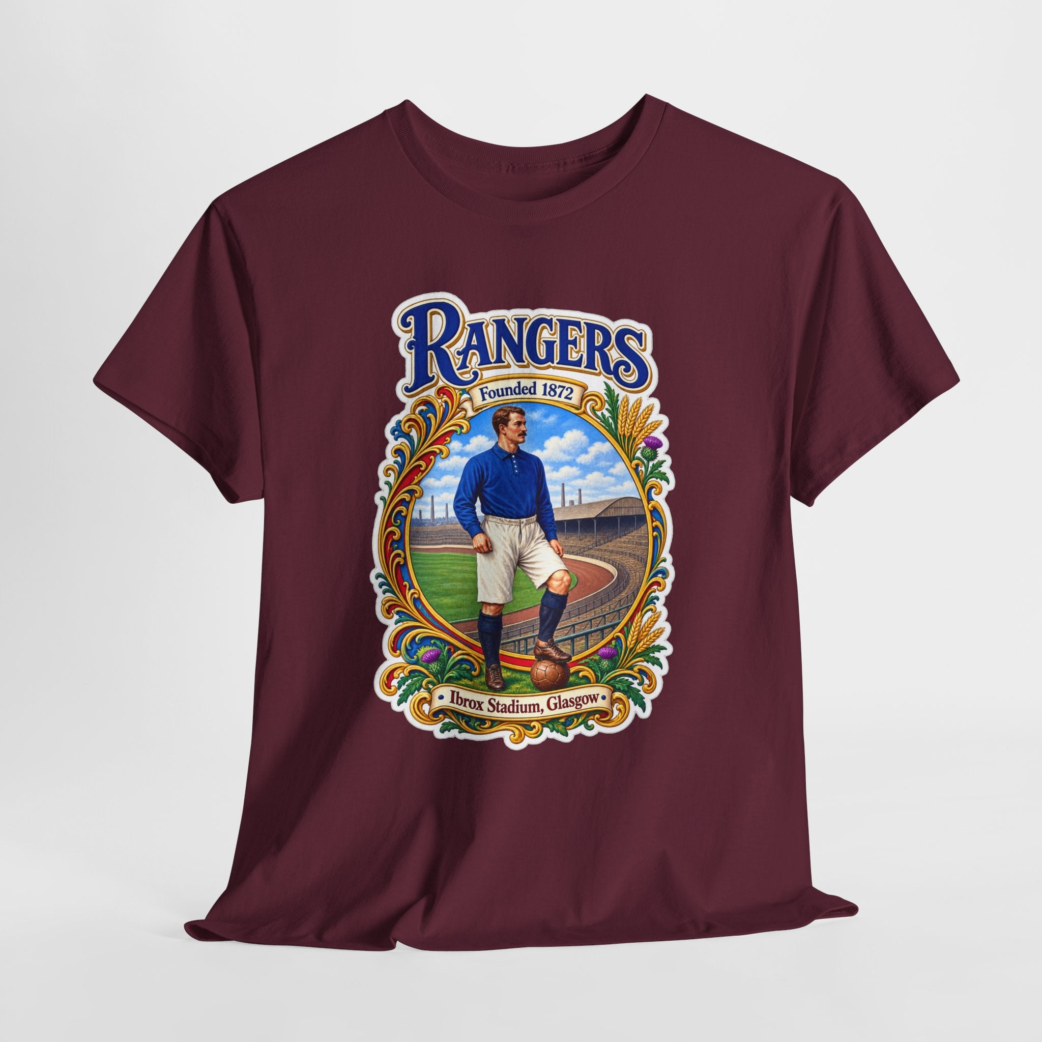 Rangers Retro Player Field Graphic Cotton T-Shirt