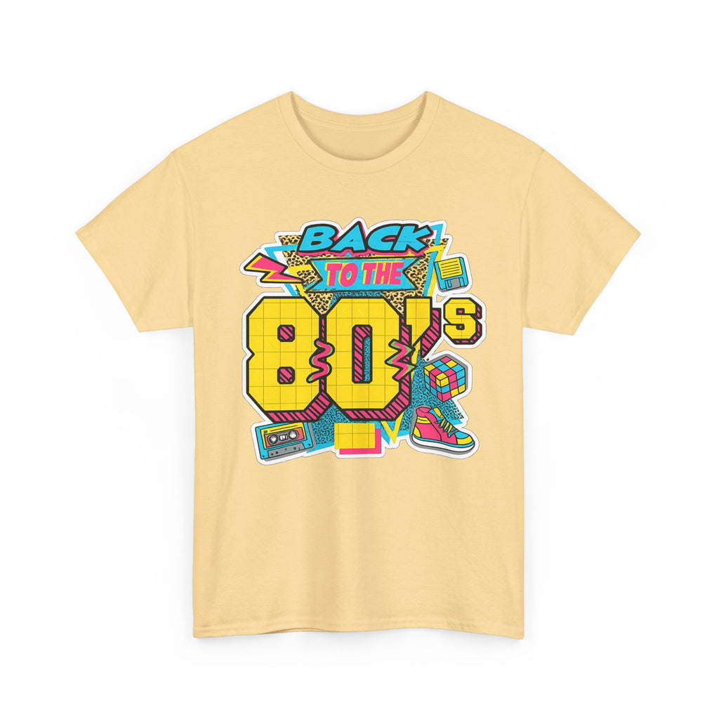 Back to the 80s Retro Graphic Tee — Vintage 80s Neon Design
