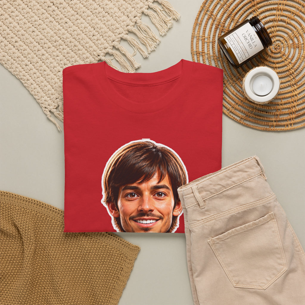 David Silva Caricature Tee — Spain Jersey #21