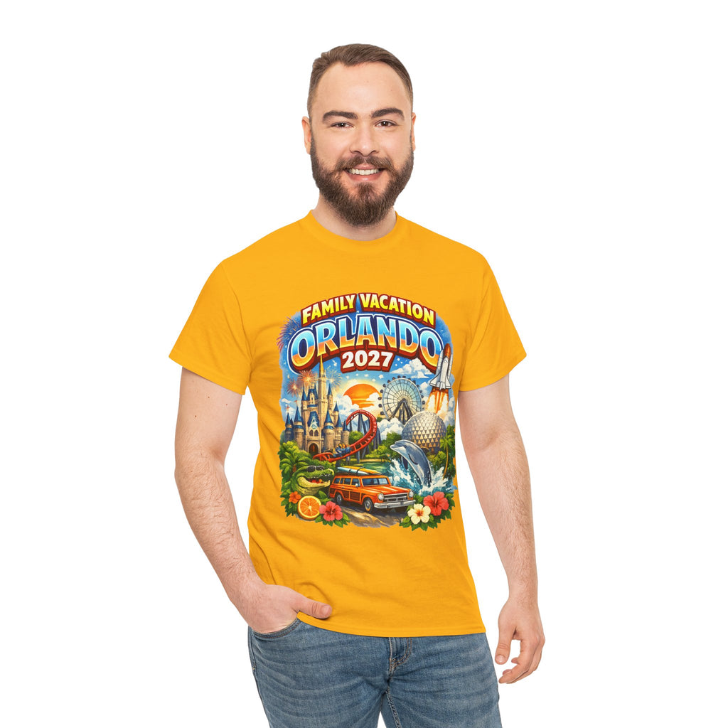 Orlando 2027 Family Vacation T-Shirt — Retro Theme Park Souvenir Tee