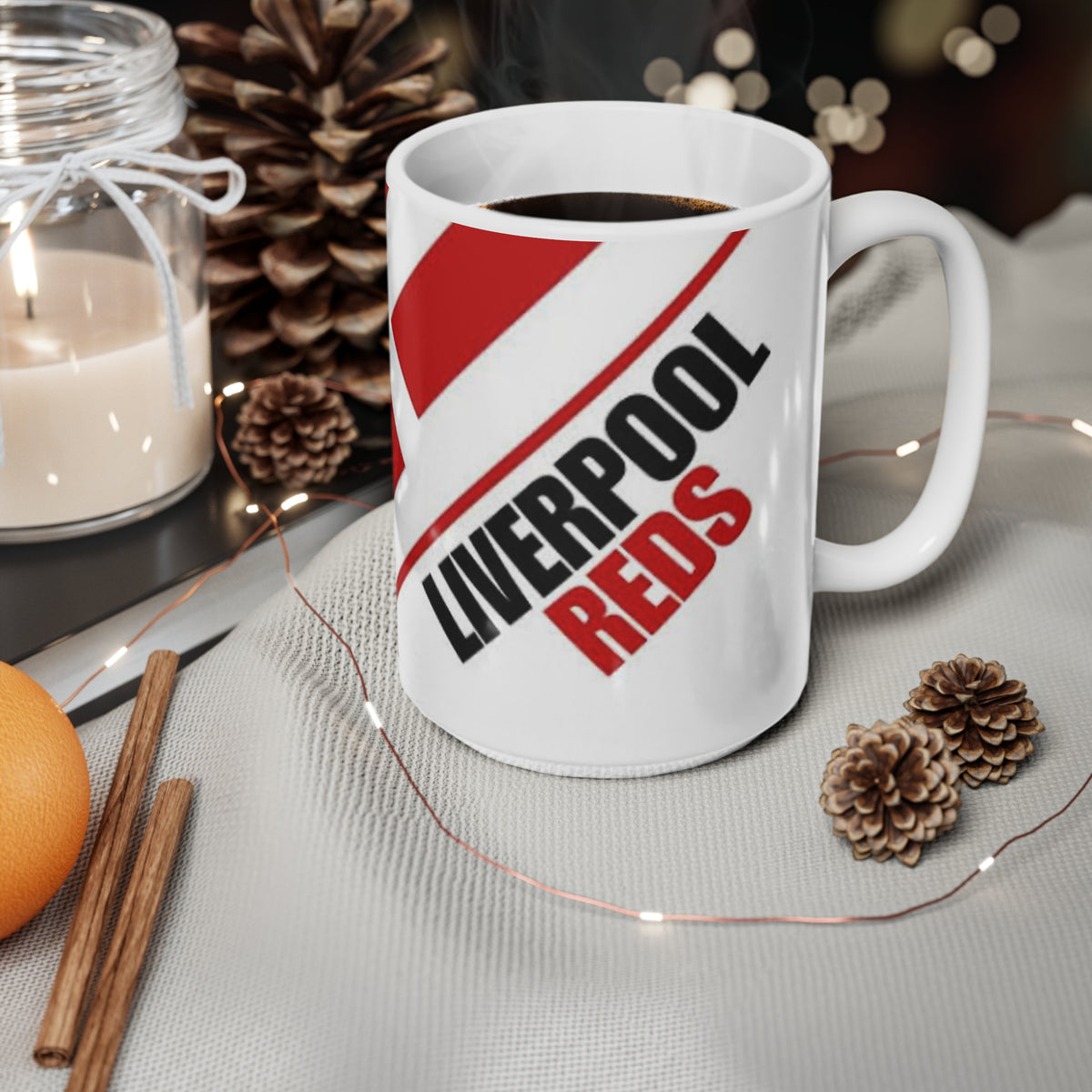 Liverpool FC Ceramic Coffee Mug — Red Crest 11oz & 15oz