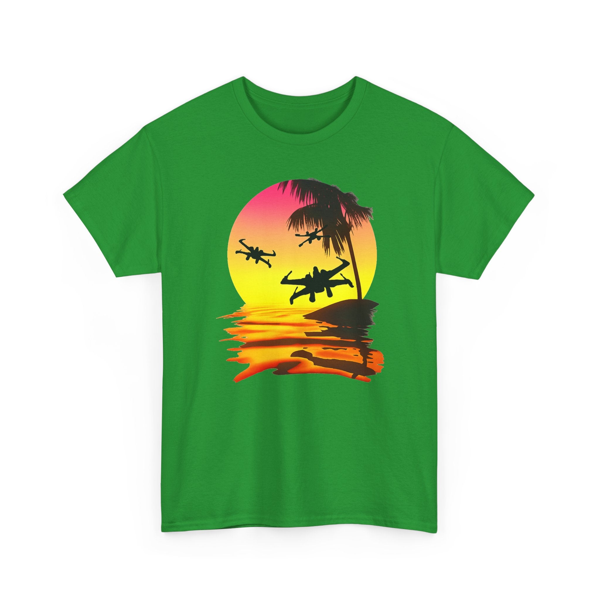 Star Wars X-Ring Sunset Beach Plane T-Shirt