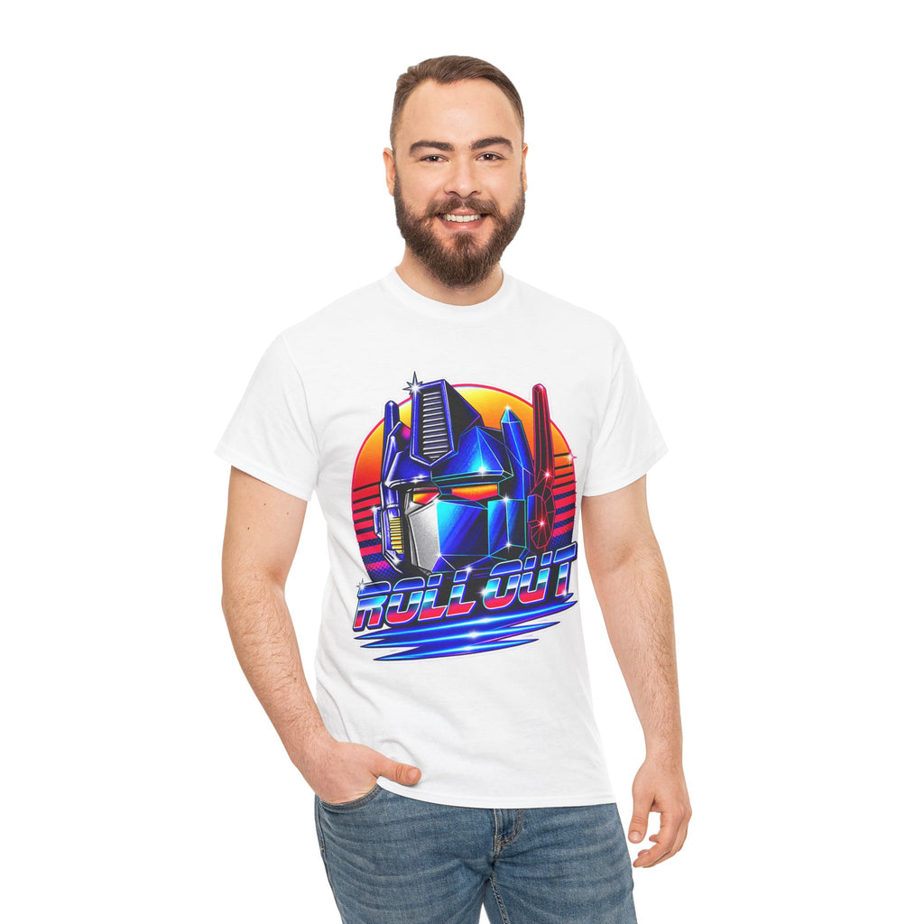 “Roll Out” Optimus-Inspired Graphic Transformers Cotton T-Shirt