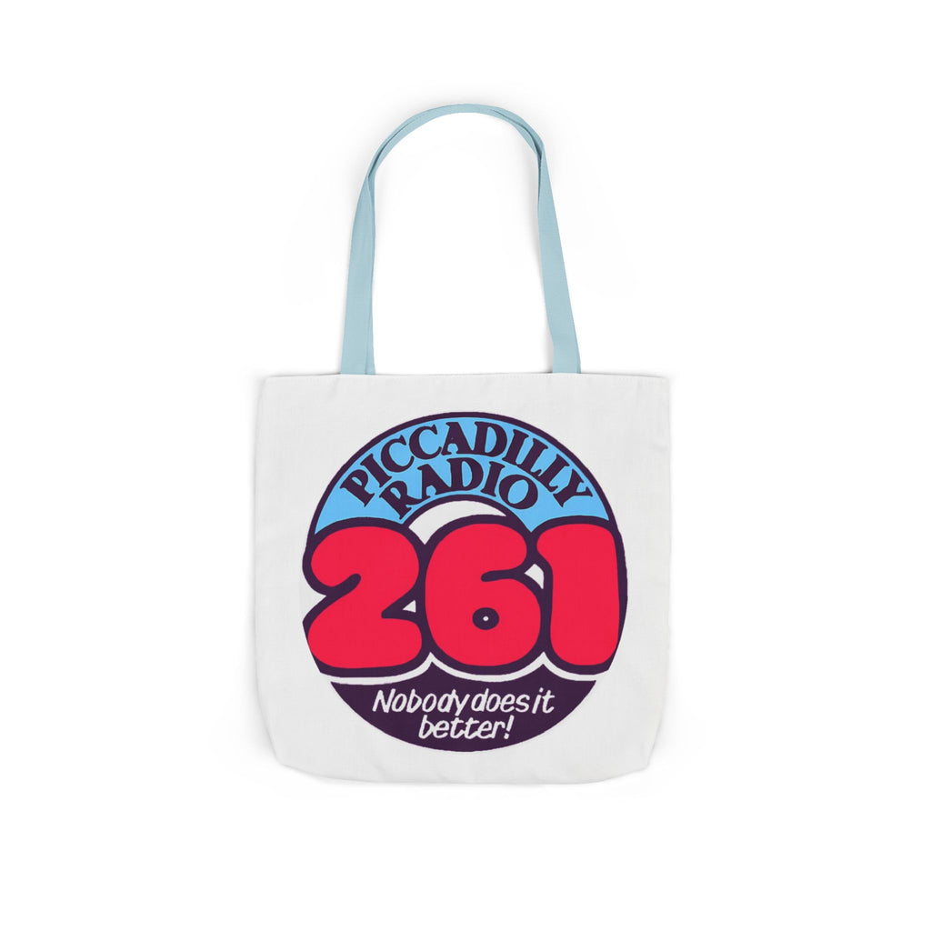 Tote Bag — Retro 'Piccadilly Radio 261' Vintage Logo Canvas Tote