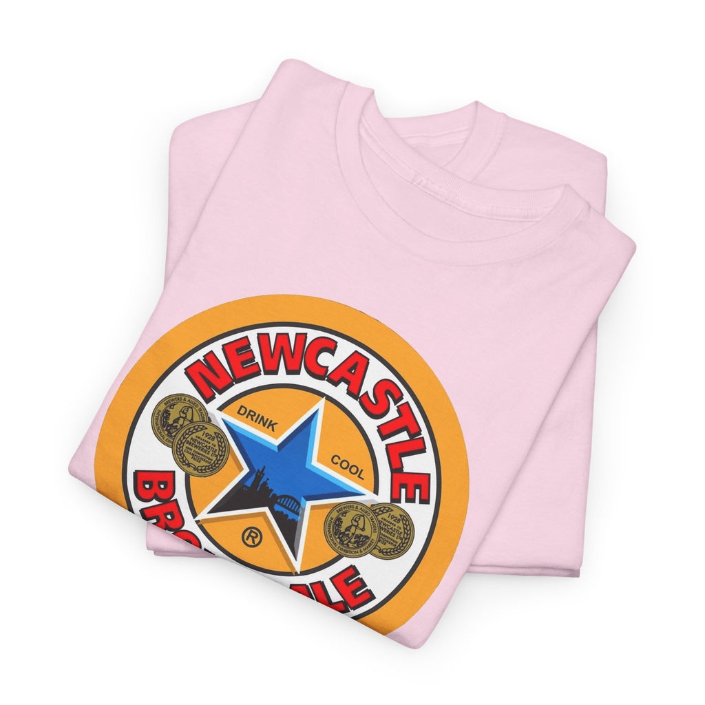 Newcastle Brown Ale Inspired Retro Logo Cotton T-Shirt