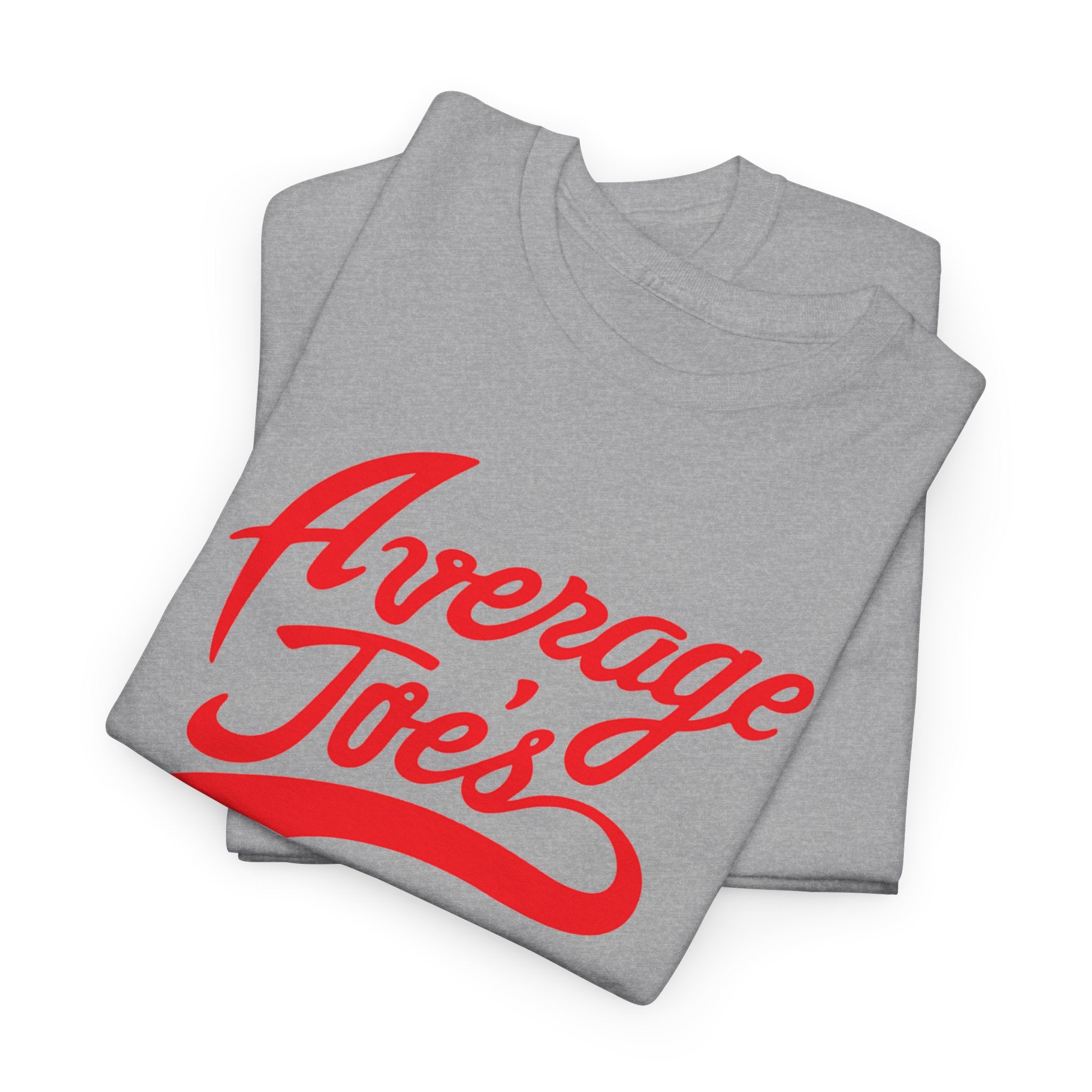 Average Joe's Graphic Tee — Retro Script White T-Shirt