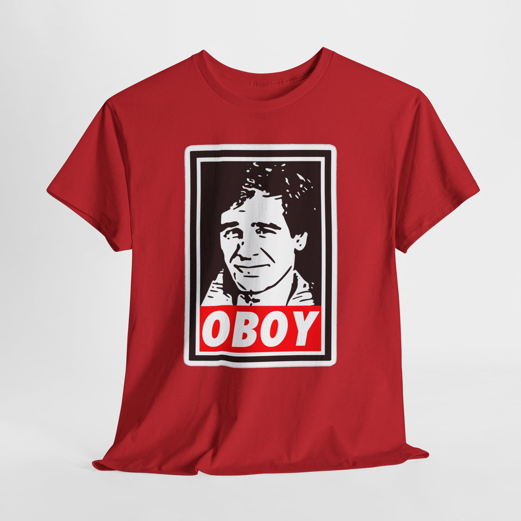 Oboy Quantum Leap Graphic Tee — Retro Pop Art Portrait T‑Shirt