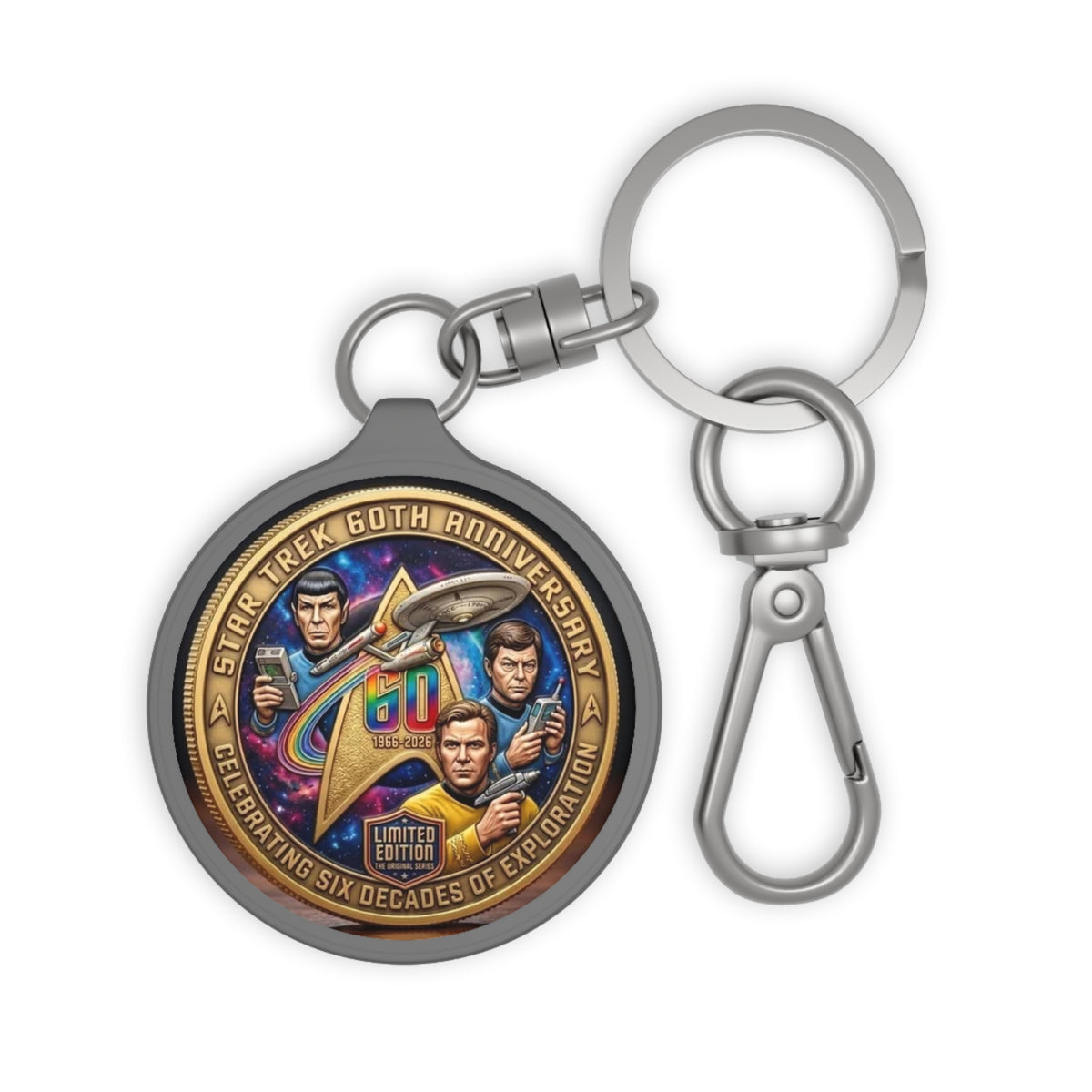 Star Trek 60th Anniversary Keyring Tag — Limited Edition Commemorative Keychain