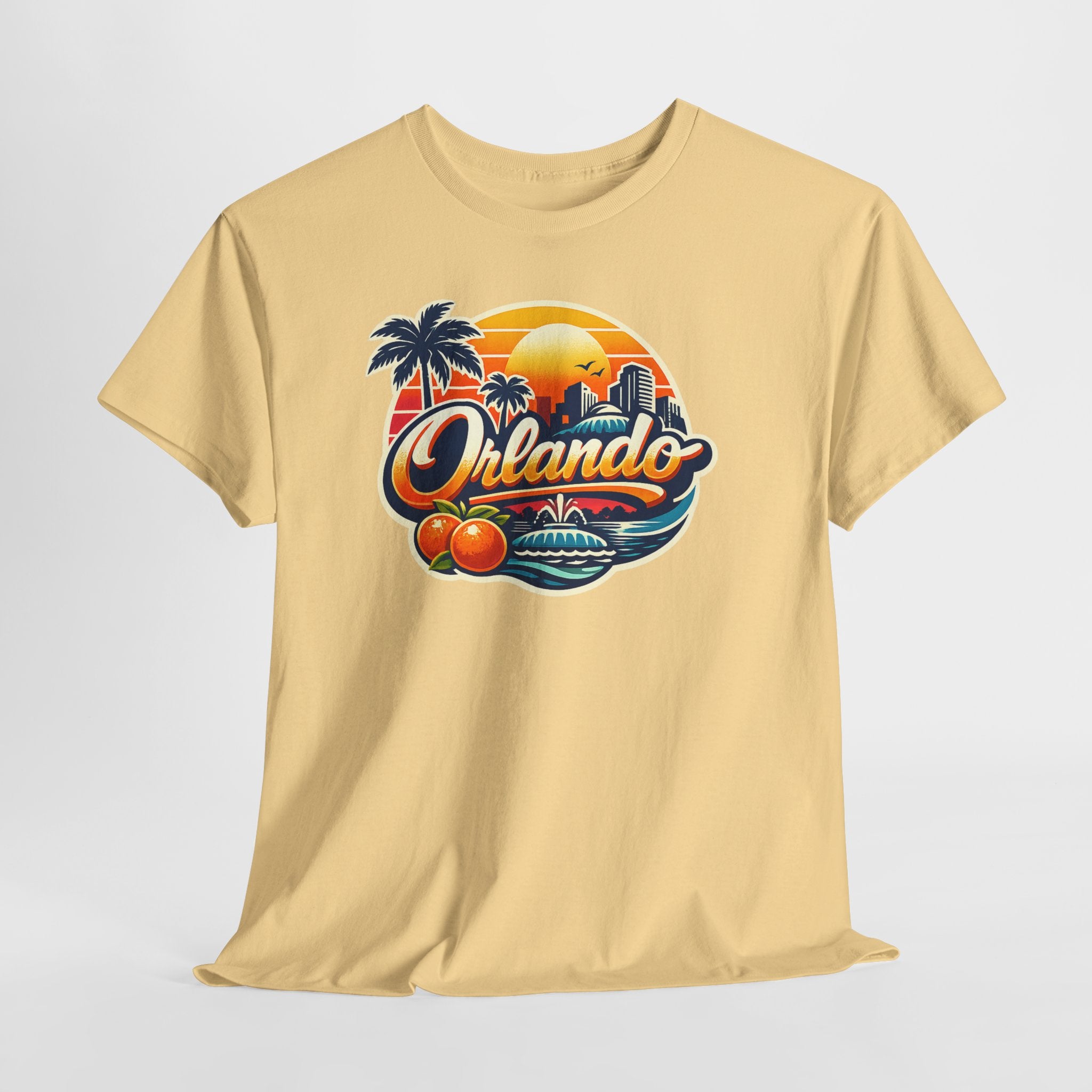 Orlando Retro Sunset T-Shirt — Vintage Florida Vacation Tee