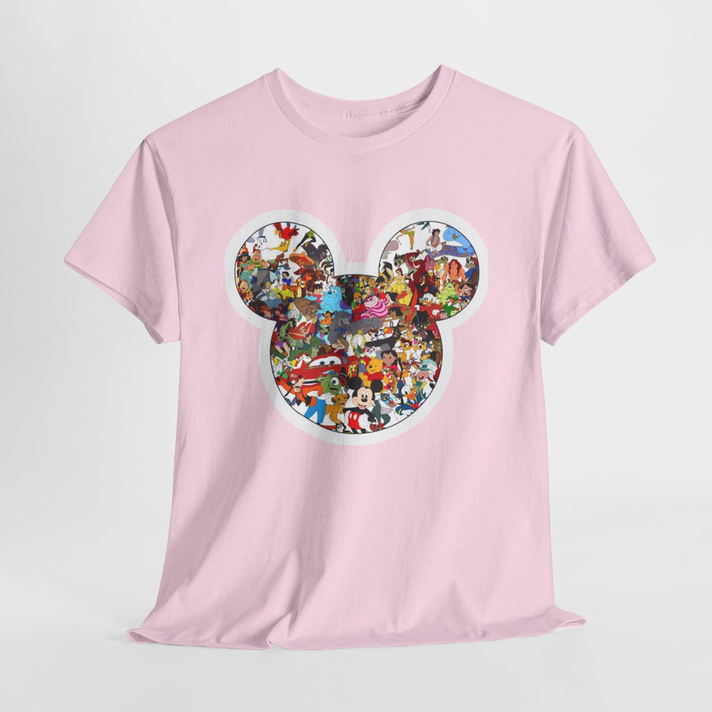 Mickey Collage T-Shirt — Vintage Disney Characters Graphic Tee