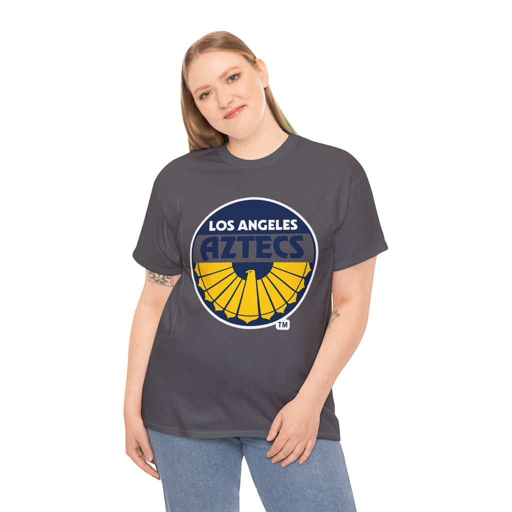 Los Angeles Aztecs Vintage Logo Cotton T-Shirt