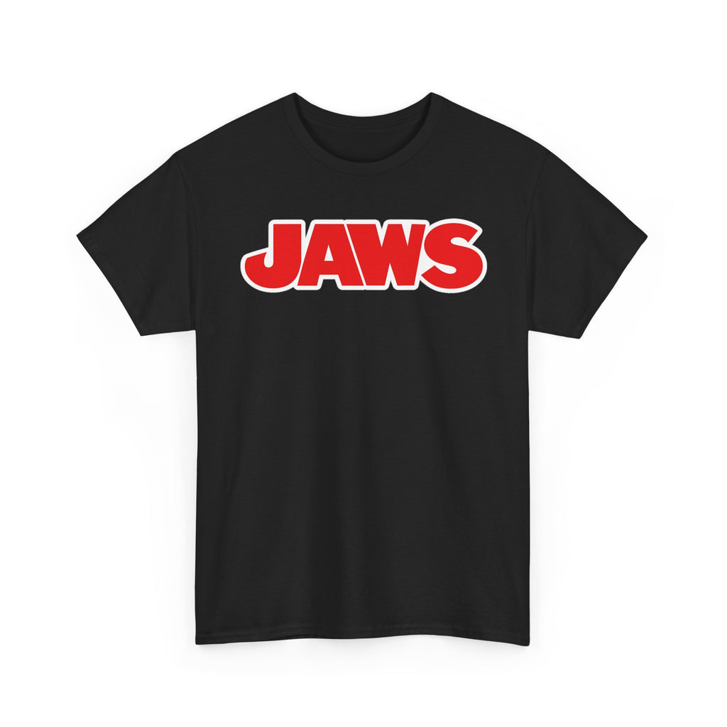 Jaws Logo Tee — Retro Red Movie Graphic T‑Shirt