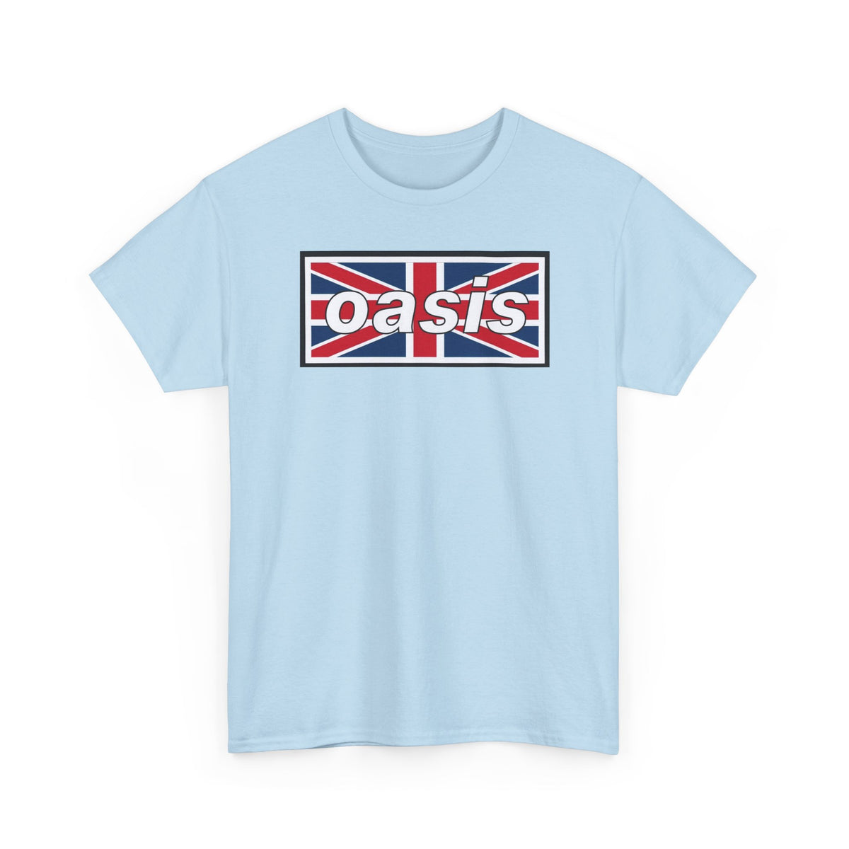 Oasis Union Jack Tee — British Rock Band Vintage-Inspired T-Shirt