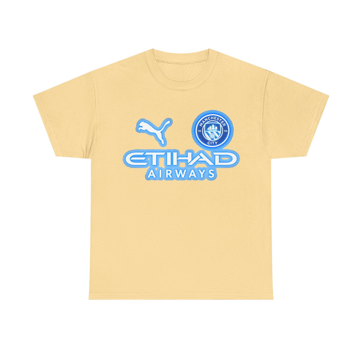 Manchester City Inspired Etihad Airways Logo Tee