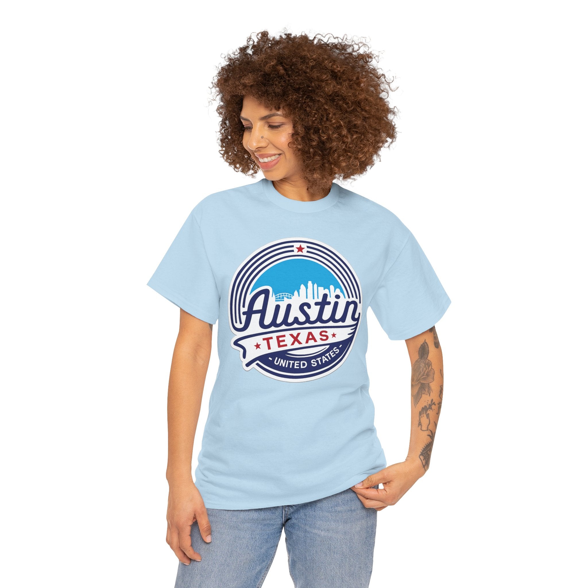 Austin Texas Retro Skyline T-Shirt — Vintage City Pride Tee