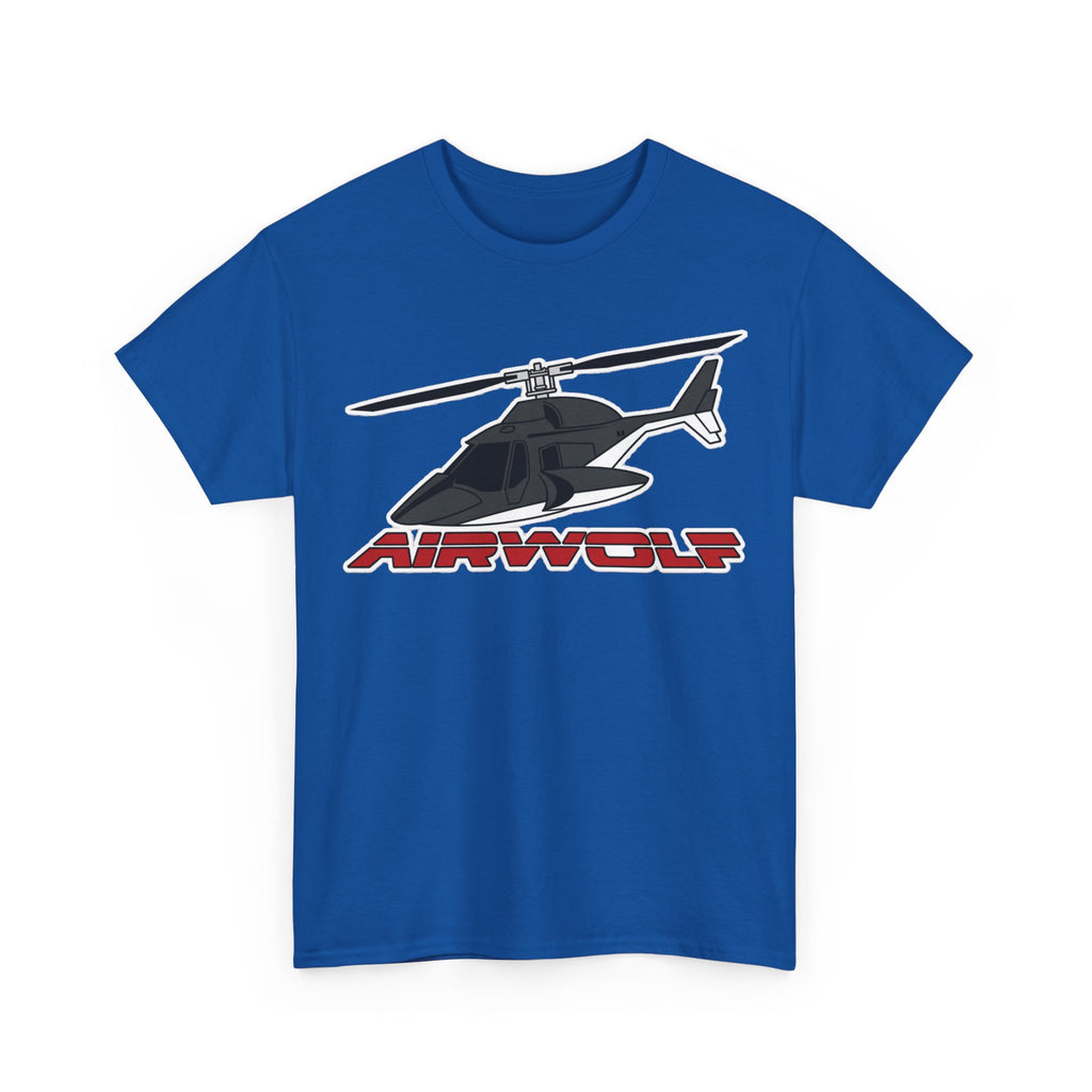 Helicopter Airwolf Tee — Retro Airwolf Logo Graphic T‑Shirt