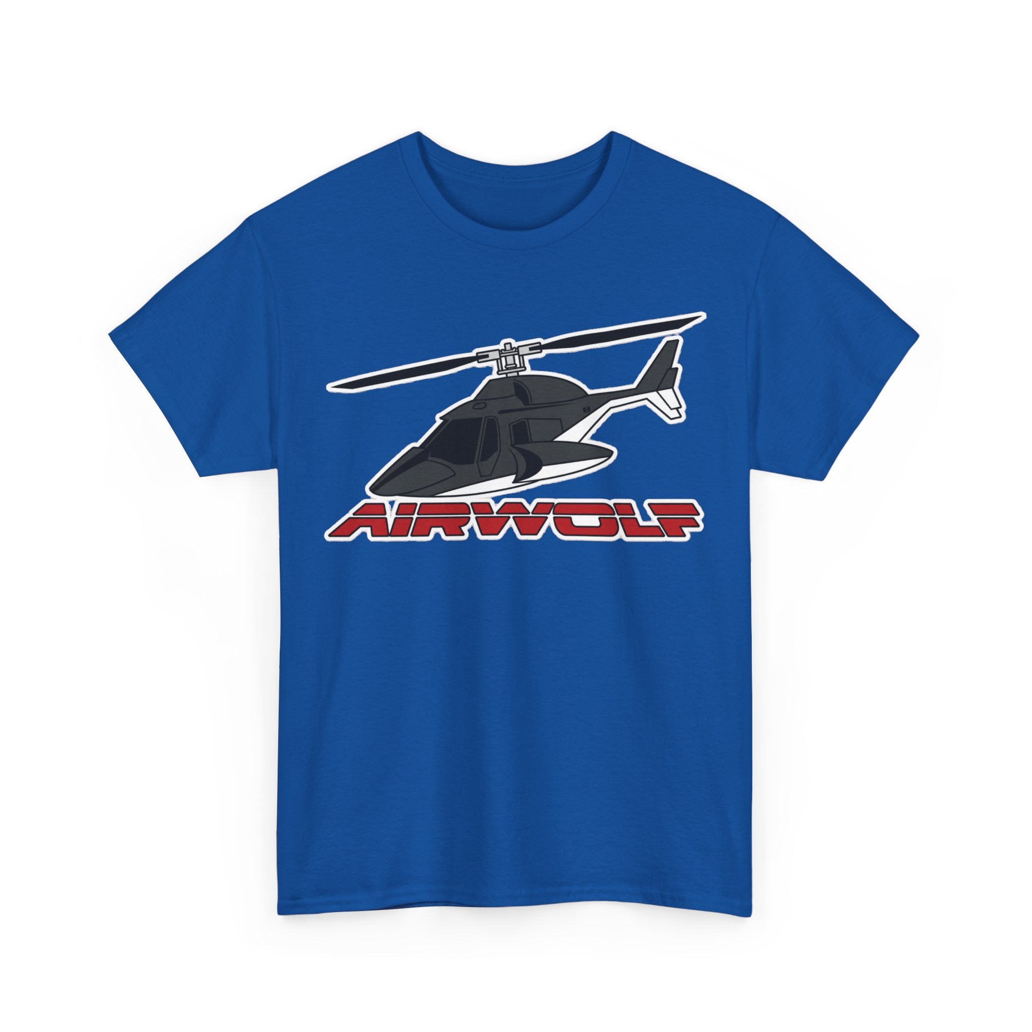 Helicopter Airwolf Tee — Retro Airwolf Logo Graphic T‑Shirt