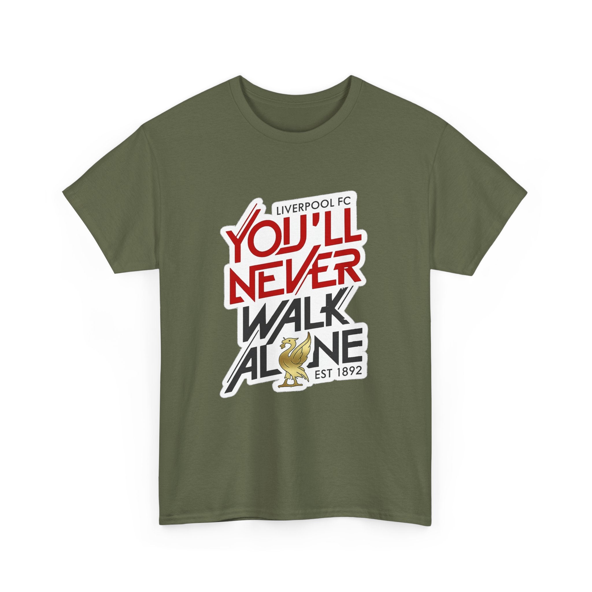 Liverpool You'll Never Walk Alone Cotton T-Shirt — Liverpool FC Fan Tee