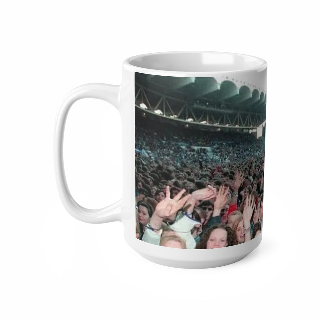 Oasis at Maine Road Concert Crowd Photo Coffee Mug - Live Stadium Crowd 11oz & 15oz Ceramic Mug
