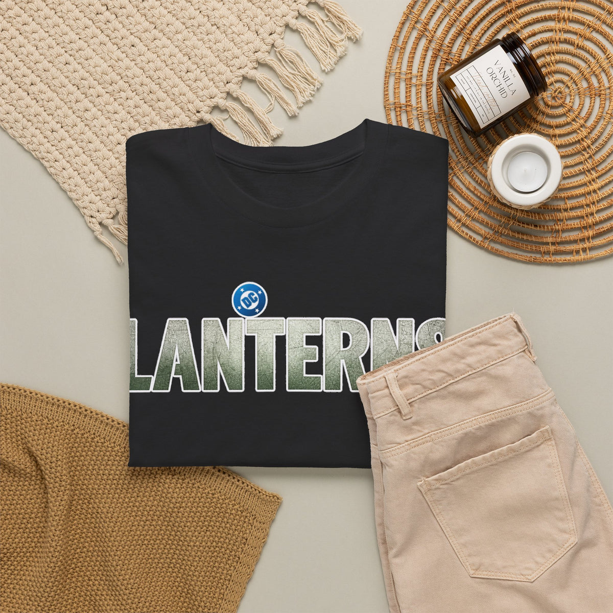 Lanterns Graphic Tee — Vintage Nature Logo T-Shirt