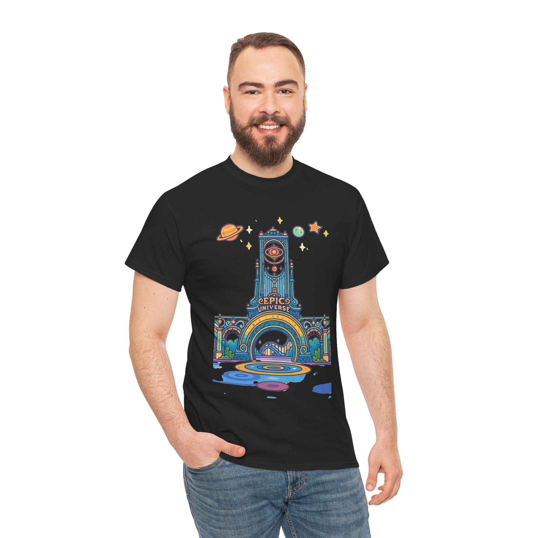Universal Studios Family Vacation T-Shirt — Retro Space Theater Graphic Tee