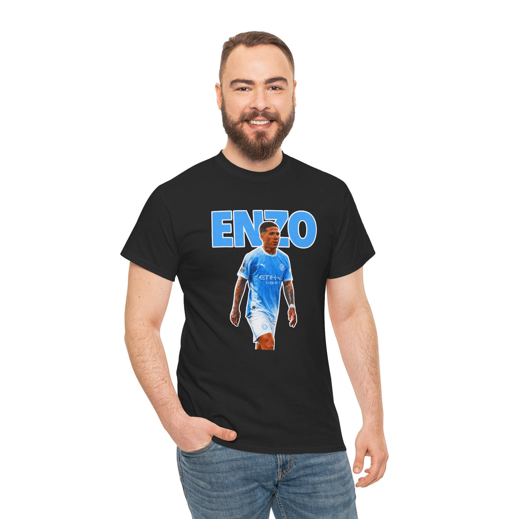 Enzo Fernandez Manchester City Inspired Cotton T-Shirt