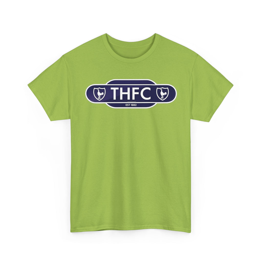 THFC Tottenham Hotspur Railway Sign T‑Shirt — Retro Football Club Tee
