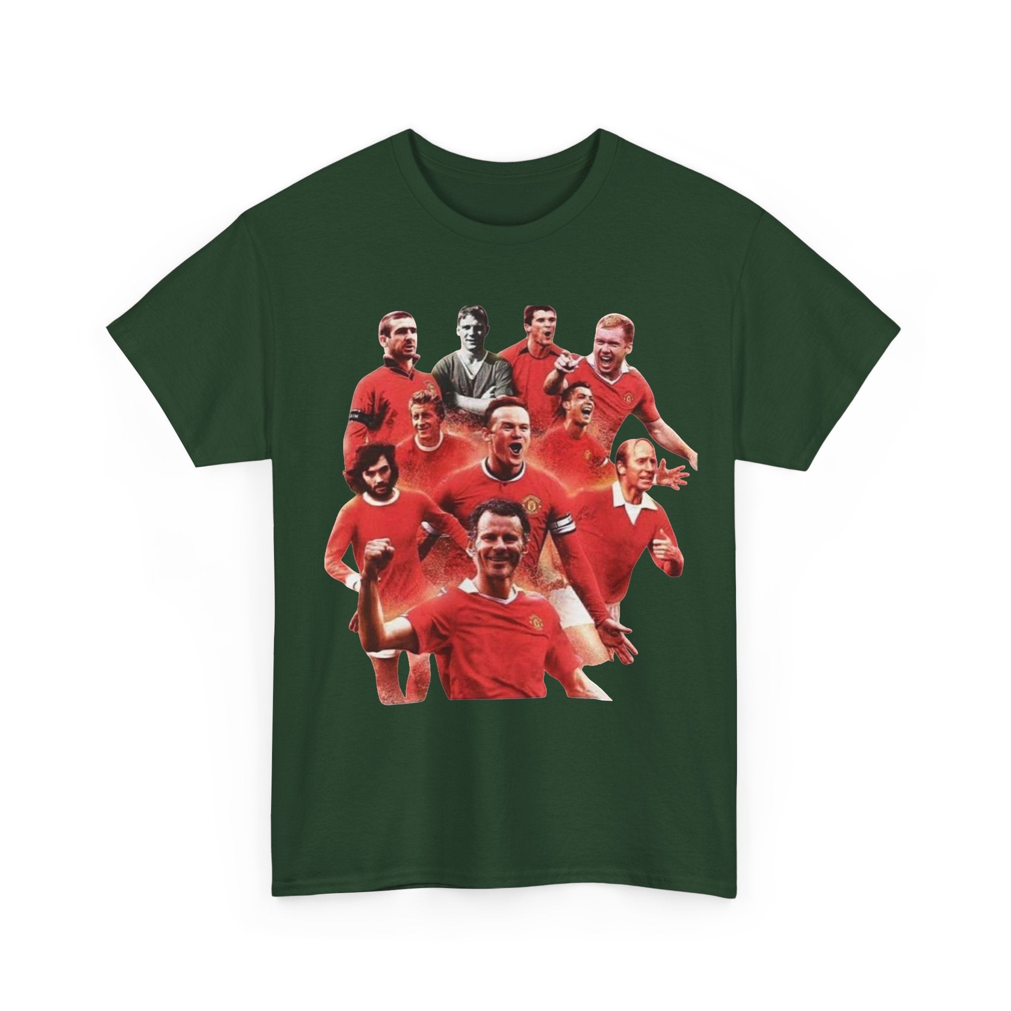Manchester United Legends T‑Shirt — Retro Team Collage Football Tee