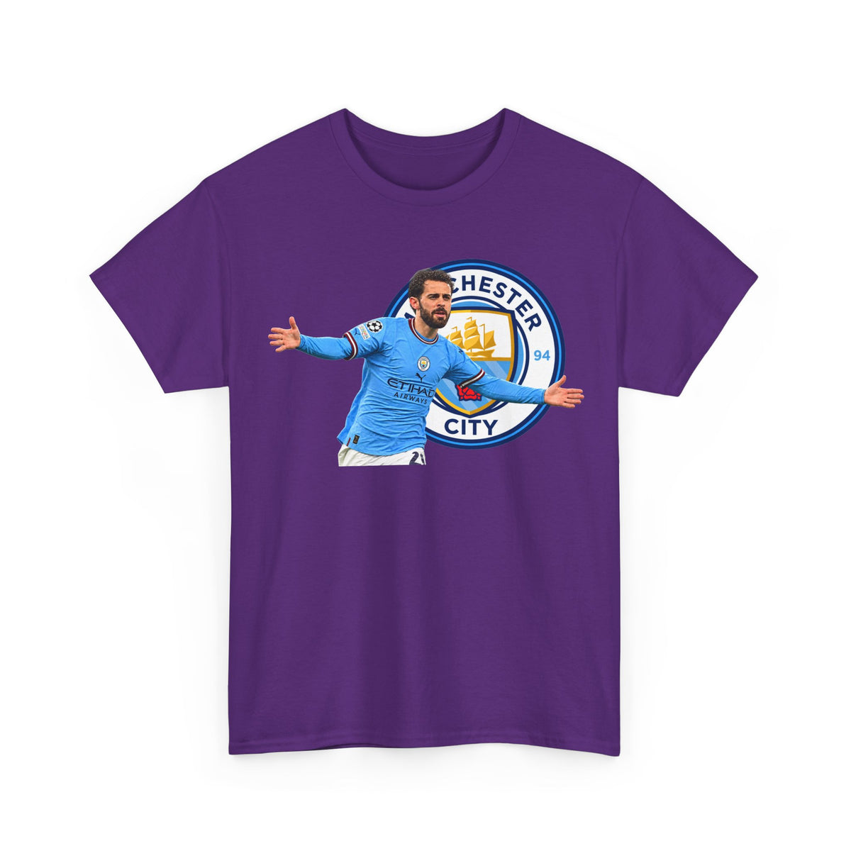 Bernardo Silva Manchester City Football Club Graphic Tee — Celebratory Player Design