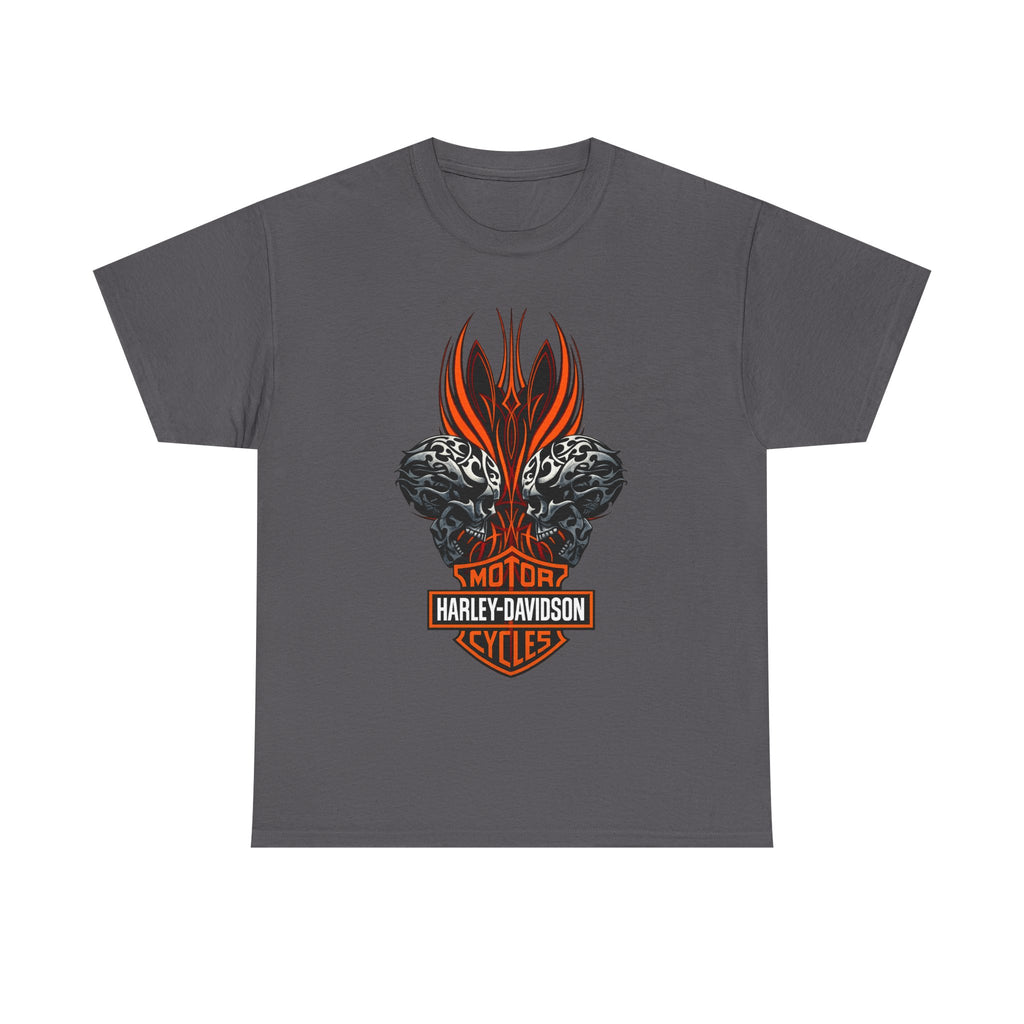Harley-Davidson Flame Skull T‑Shirt — Motorcycle Biker Tee