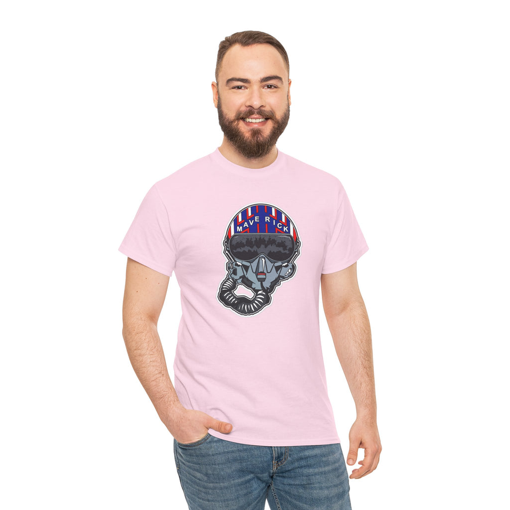 Skull Pilgrim Tee — Retro Striped 'Maverick' Helmet Graphic Shirt
