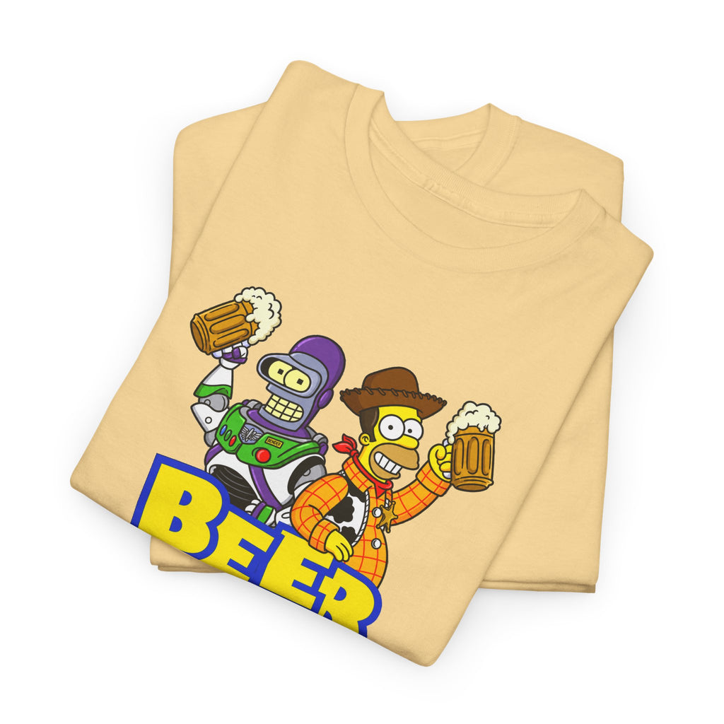 Beer Story T-Shirt — Funny Cartoon Beer Buddies Graphic Tee